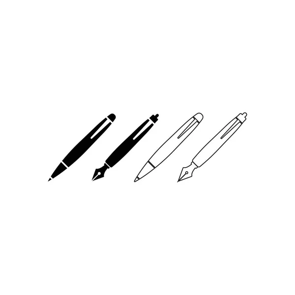 Шаблон Набору Пакунків Дизайну Ручки Ізольовано — стоковий вектор