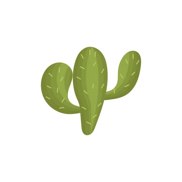 Kaktusz Ikon Tervezési Sablon Vektor Izolált — Stock Vector