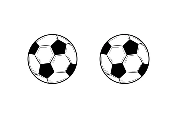 Voetbal Voetbal Hand Getekend Illustratie — Stockvector