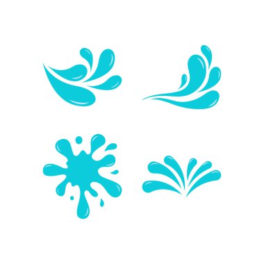 Su simgesi dizayn şablonu