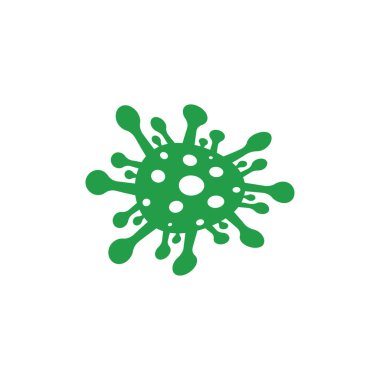 Virüs simgesi tasarım şablonu çizimi