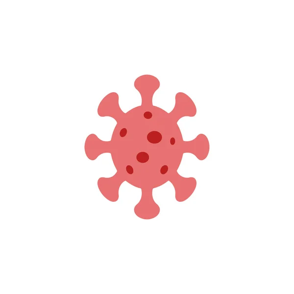 Illustrazione Modello Icona Del Virus — Vettoriale Stock