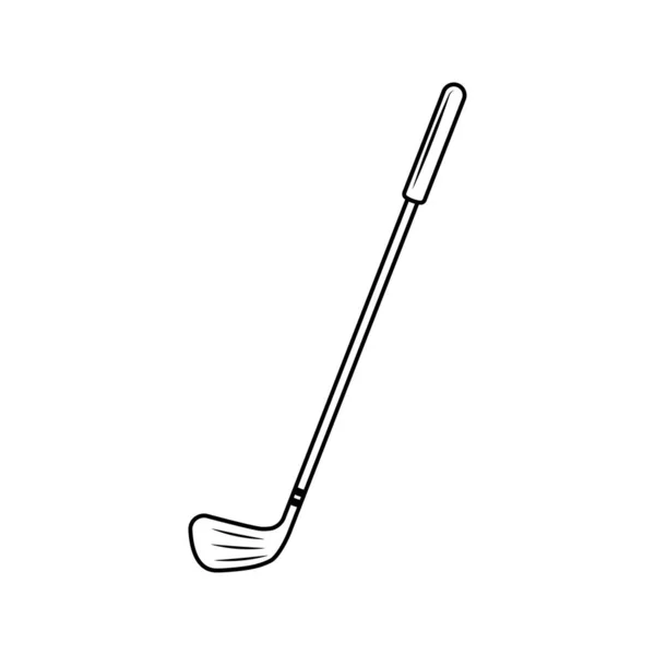 Golf Stick Pictogram Ontwerp Sjabloon Illustratie Geïsoleerd — Stockvector