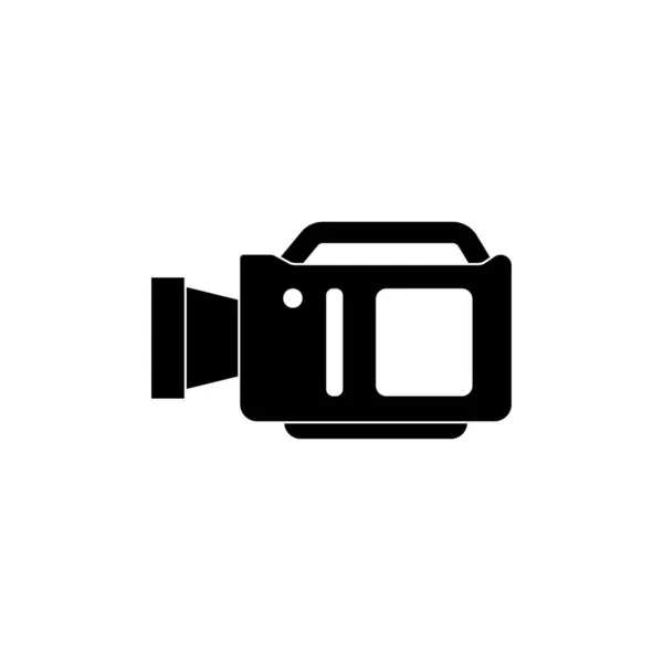 Videocamera Icona Design Modello Illustrazione Isolato — Vettoriale Stock
