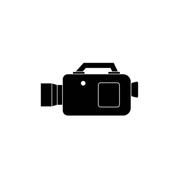 Ilustração Modelo Ícone Câmera Isolada — Vetor de Stock