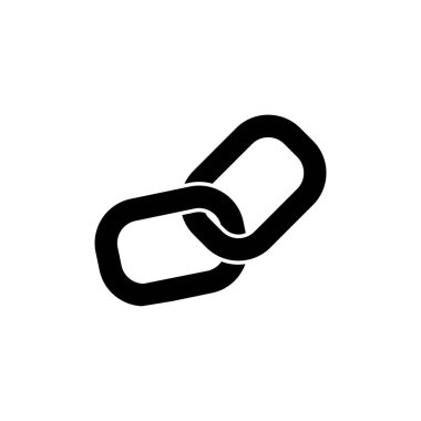 Zincir simgesi tasarım şablonu izole illüstrasyon