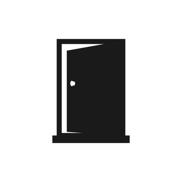 Icono de la puerta diseño plantilla ilustración aislada — Archivo Imágenes Vectoriales