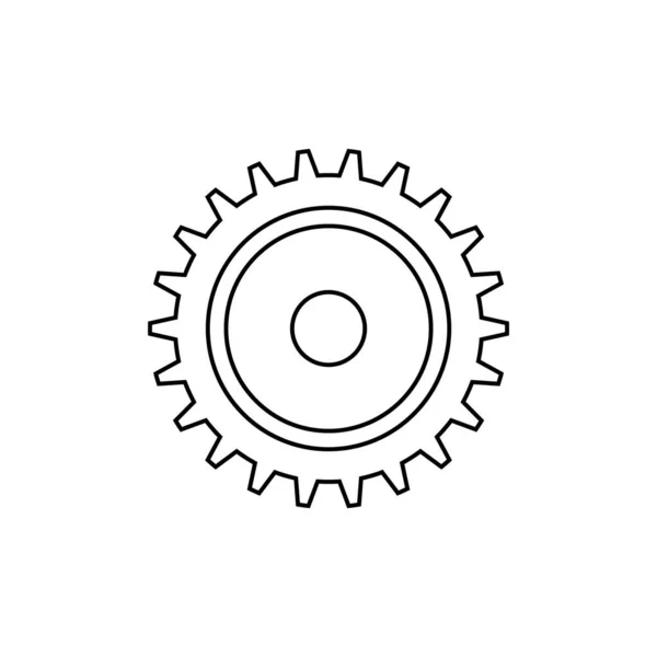 Illustration de modèle d'icône de pignon isolé — Image vectorielle