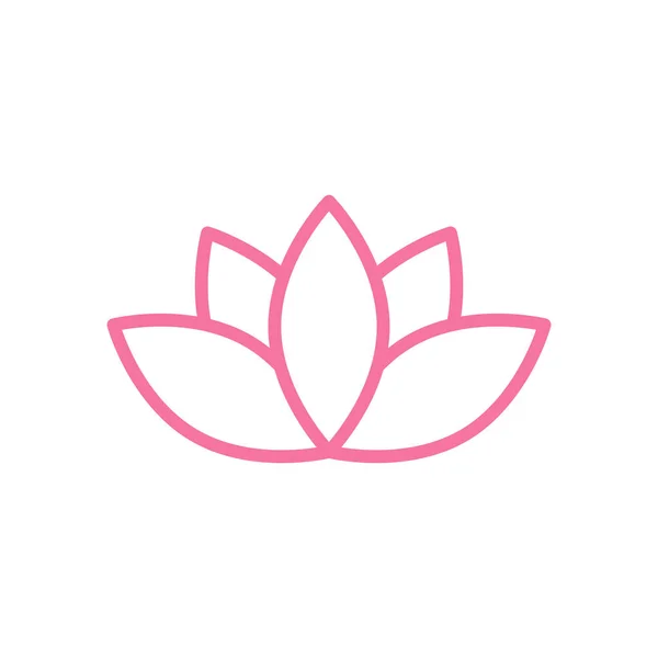 Darstellung Der Lotus Icon Design Vorlage Isoliert — Stockvektor