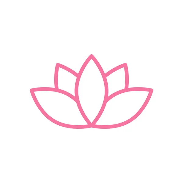 Lotus Pictogram Ontwerp Sjabloon Illustratie Geïsoleerd — Stockvector