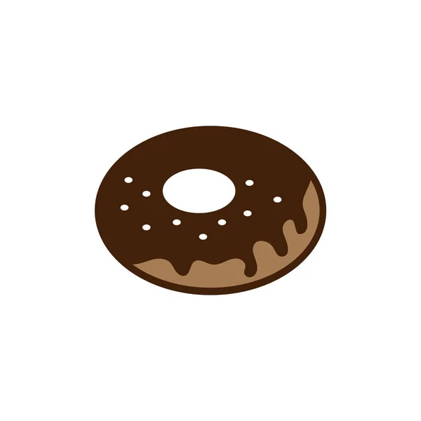Donut Simgesi Tasarım Illüstrasyon Vektörü — Stok Vektör