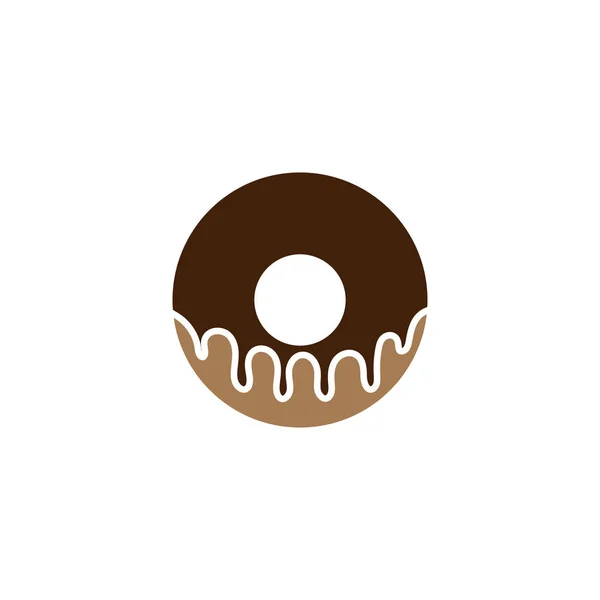 Donut Simgesi Tasarım Illüstrasyon Vektörü — Stok Vektör