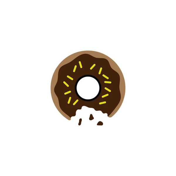 Donut Icon Design Illustration Vektor — Stockvektor