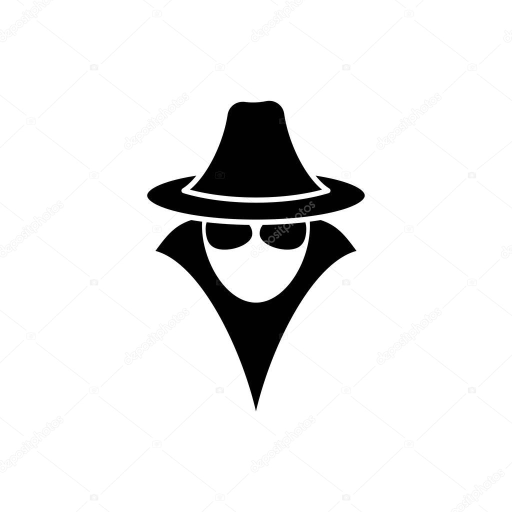Spy icon design template illustration isolated