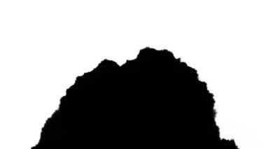 Beyaz arka plan geçiş üzerindeki siyah mürekkep