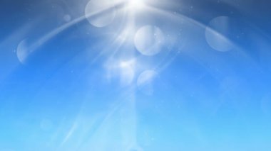 Mavi Arkaplan ve Parlayan Yıldızlar