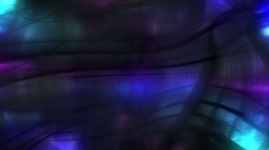 Siyah arkaplanda hareket eden renkli şekiller