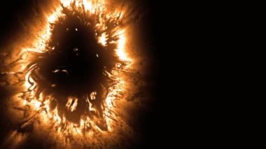 Siyah Arkaplanda Parlayan Mürekkep Dökümcüsü