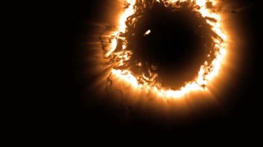 Siyah Arkaplanda Parlayan Mürekkep Dökümcüsü