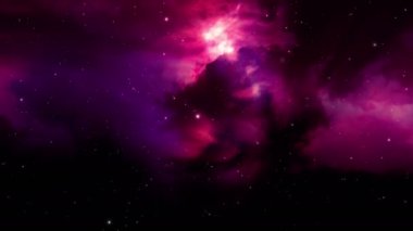 Uzay ve gaz yoğunluğundaki yıldız alanının soyut görüntüleri