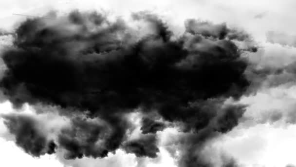 Nubes negras — Vídeo de stock
