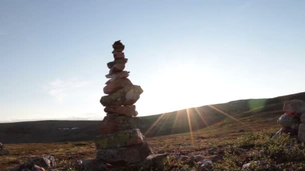 Pilha de pedras — Vídeo de Stock