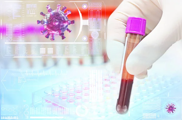 Covid-19 virüsü. Laboratuvarda hologram teknolojisiyle Coronavirus 'u analiz eden bilim adamı..