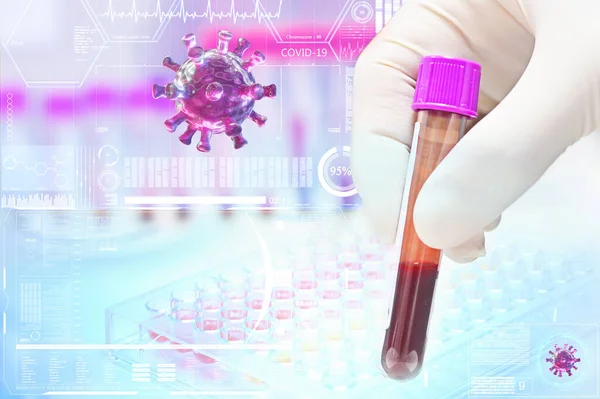 Covid-19 virüsü. Laboratuvarda hologram teknolojisiyle Coronavirus 'u analiz eden bilim adamı..