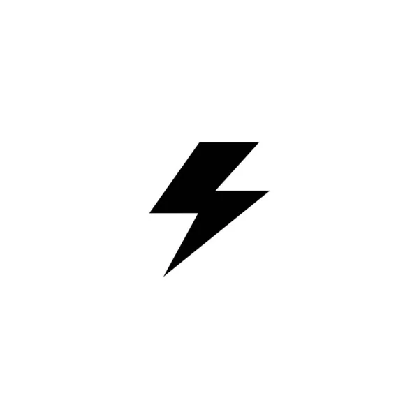 Icona Elettricità Logo Isolato Segno Simbolo Vettoriale Illustrazione Icone Vettoriali — Vettoriale Stock