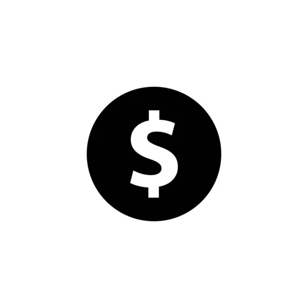 Icono Dinero Dólar Logotipo Símbolo Signo Aislado Vector Ilustración Iconos — Vector de stock