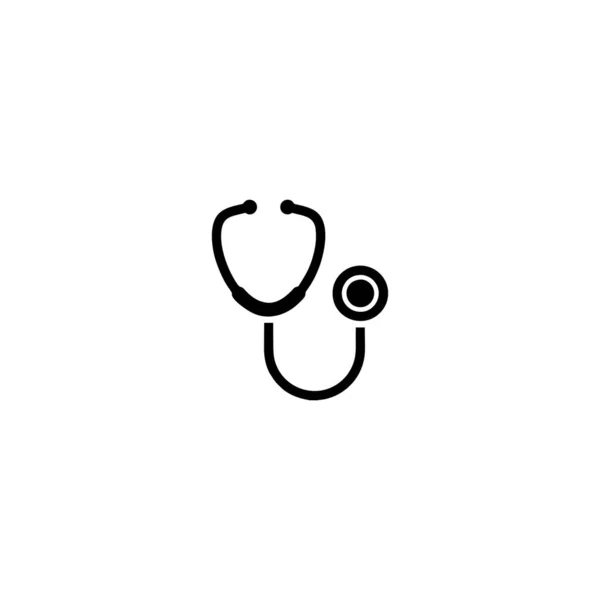 Estetoscopio Icono Médico Logotipo Símbolo Signo Aislado Vector Ilustración Iconos — Archivo Imágenes Vectoriales