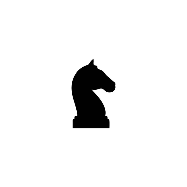 Cavalo Preto Cabeça Forma Ícone Vetor Símbolo Para Web Site —  Vetores de Stock