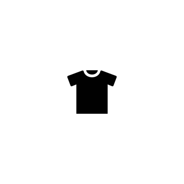 T恤衫图标或标志隔离符号矢量插图 高质量的黑色样式矢量图标 — 图库矢量图片