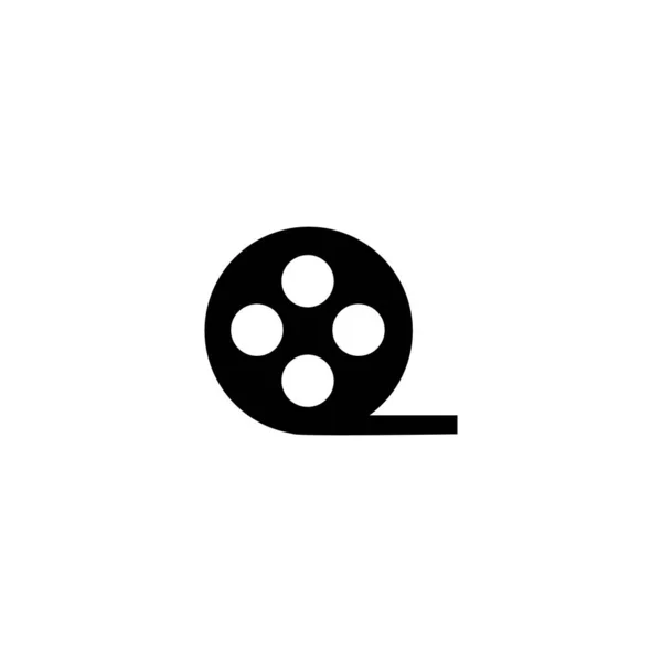 Film Kołowrotek Ikona Lub Logo Izolowane Symbol Znak Wektor Ilustracja — Wektor stockowy