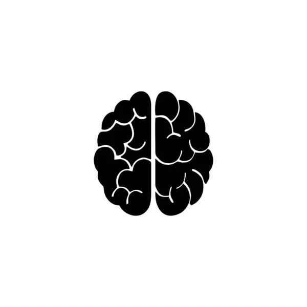 Ludzka Ikona Mózgu Lub Logo Pojedynczy Symbol Znaku Wektor Ilustracji — Wektor stockowy