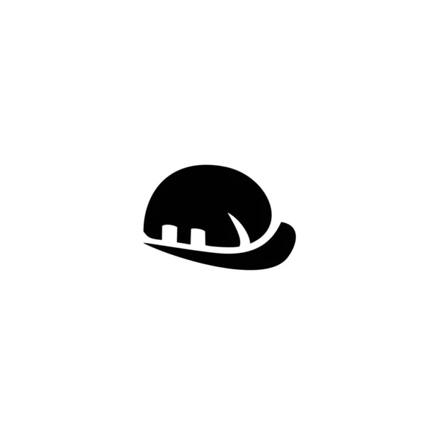 Ikona Kasku Pracownika Lub Logo Izolowane Symbol Znaku Wektor Ilustracja — Wektor stockowy
