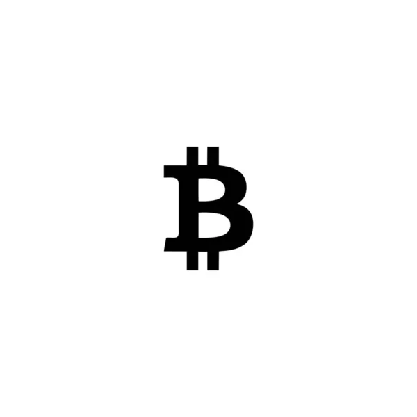 Bitcoin Icon Vector Symbol Web Site Computer Mobile Vector — Stock Vector