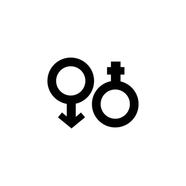 Genderová Ikona Nebo Logo Izolované Znamení Symbol Vektorové Ilustrace Vysoce — Stockový vektor