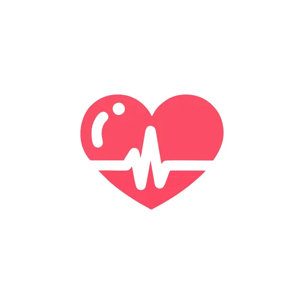 Médecine Cardiaque Icône Vecteur Symbole Pour Web Flat Design — Image vectorielle