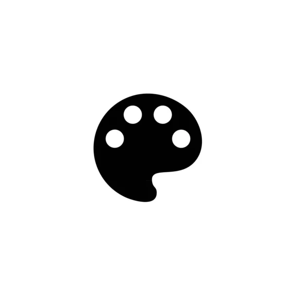 Ressam Palet Simgesi Veya Logo Izole Edilmiş Işaret Sembolü Illüstrasyonu — Stok Vektör