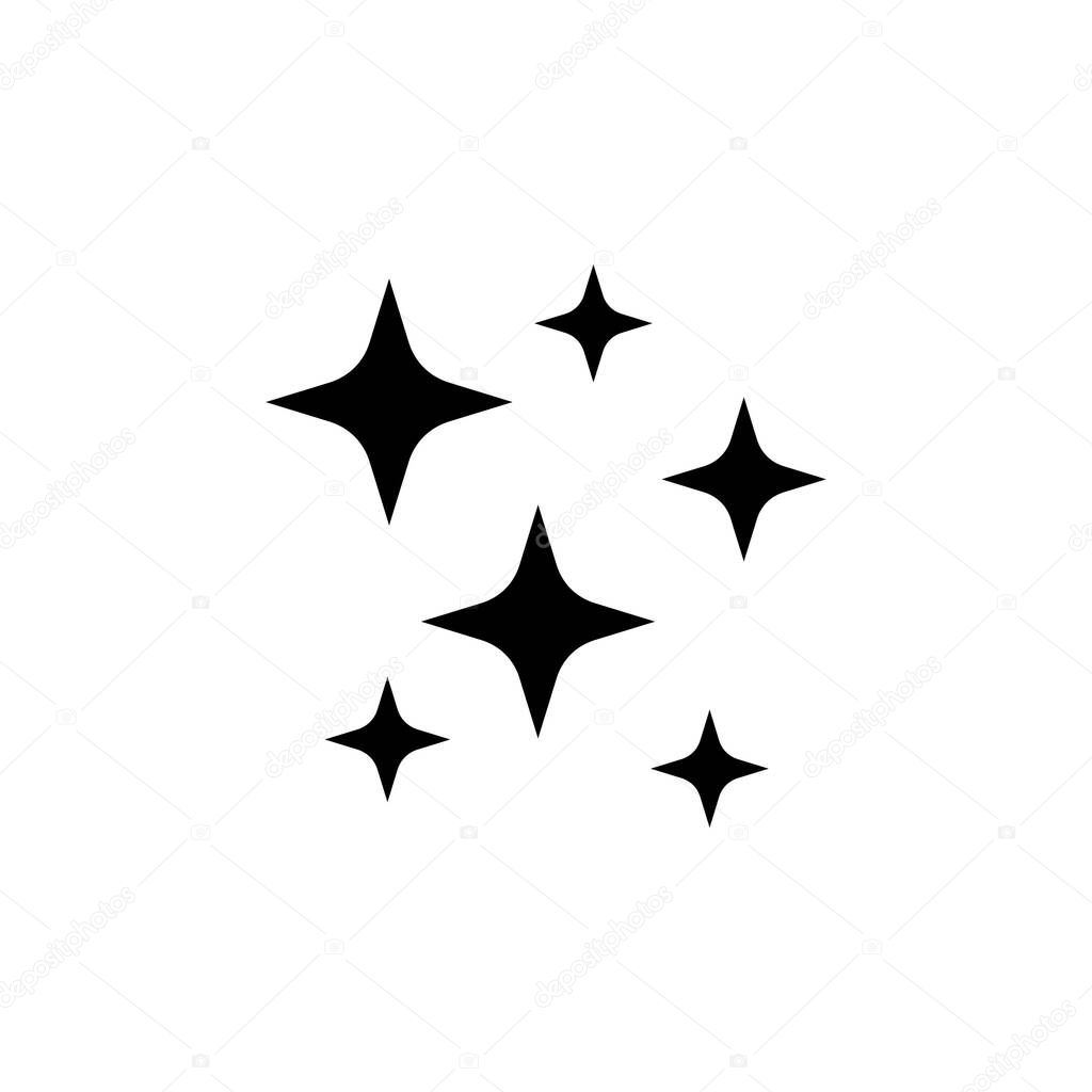 background of star icon vector. symbol for web flat design