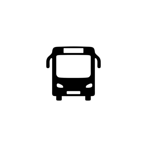 Schwarzer Bus Icon Vektor Symbol Für Webseite Computer Und Mobiler — Stockvektor