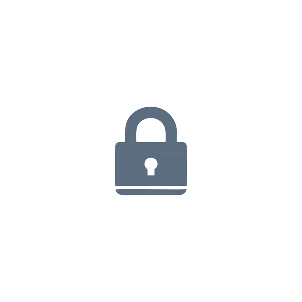 Illustration Des Lock Icon Vektors Symbol Für Flaches Web Design — Stockvektor