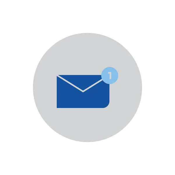 新的电子邮件信息Icon向量 Web站点的符号计算机和移动向量 — 图库矢量图片