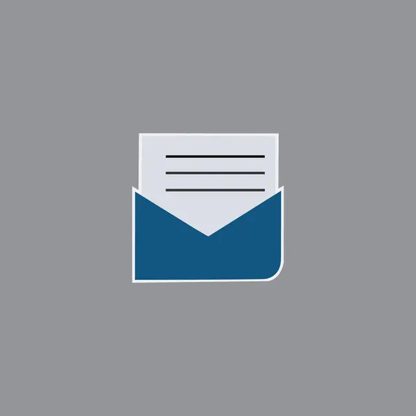 Άνοιγμα Μηνύματος Email Alert Icon Διάνυσμα Σύμβολο Για Την Ιστοσελίδα — Διανυσματικό Αρχείο