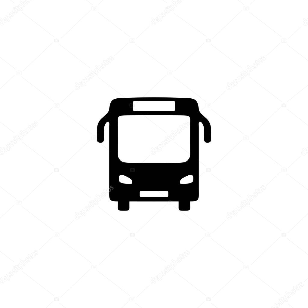 black bus Icon vector. symbol for web site Computer and mobile vector
