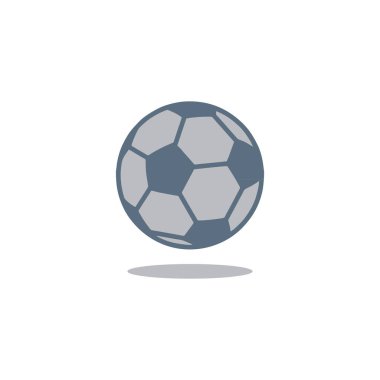 Futbol topu ikon vektörü. Web düz tasarımı için sembol