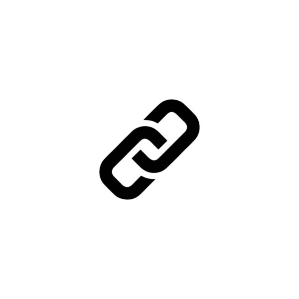 Link Symbol Von Zwei Ketten Symbol Grafische Elemente Für Ihr — Stockvektor