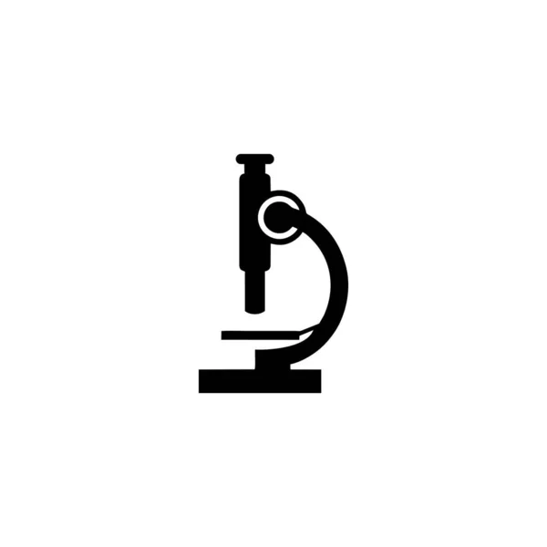 Icono Vista Lateral Del Microscopio Logotipo Símbolo Signo Aislado Vector — Vector de stock