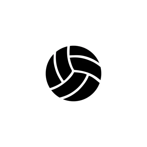 バレーボールのアイコンやロゴの孤立サインのシンボルベクトルのイラスト 高品質の黒のスタイルのベクトルのアイコン — ストックベクタ